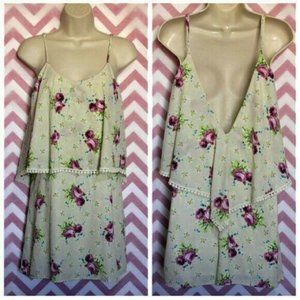 Pretty Floral Tunic Dress Size S